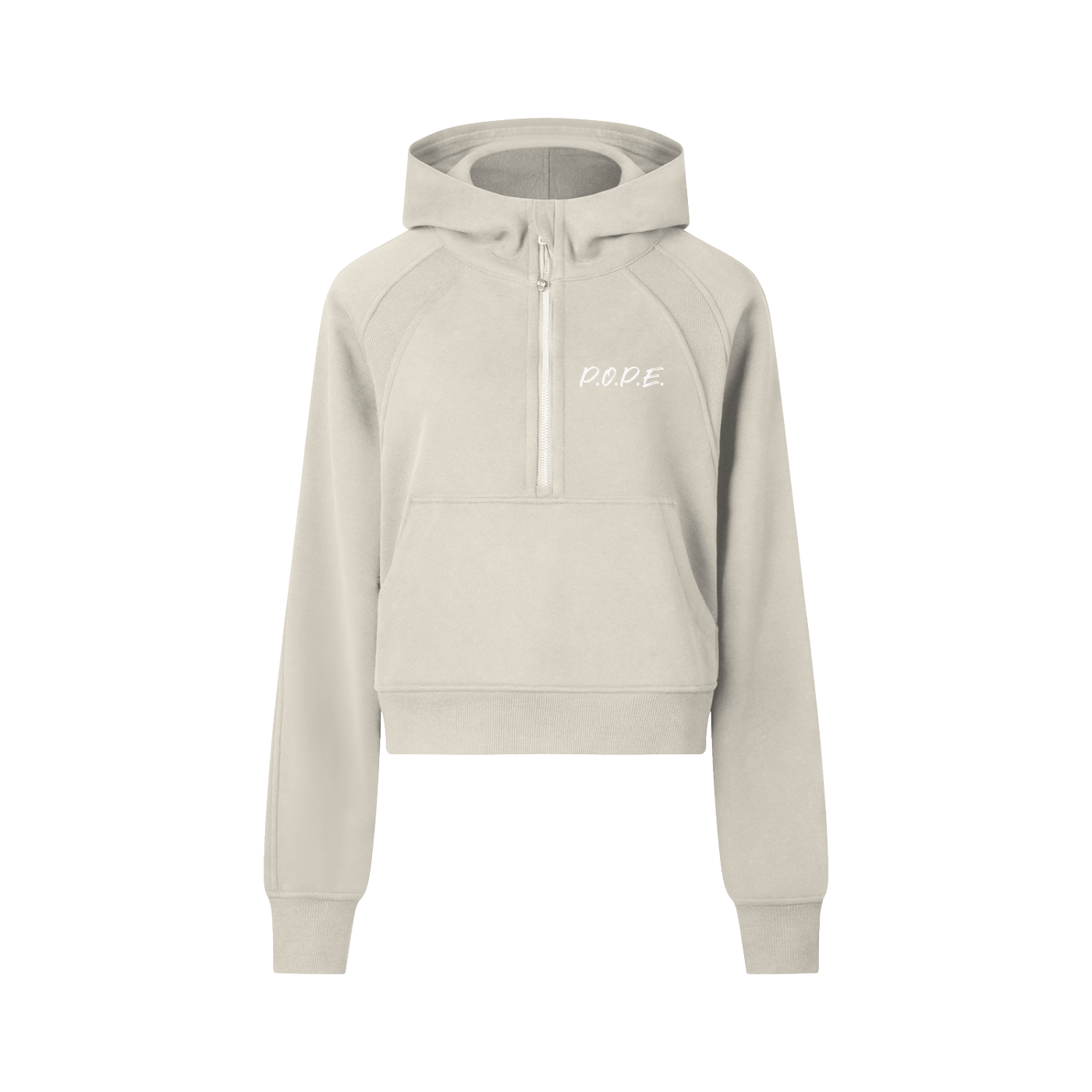 P.O.P.E. Cropped Half-Zip Hoodie
