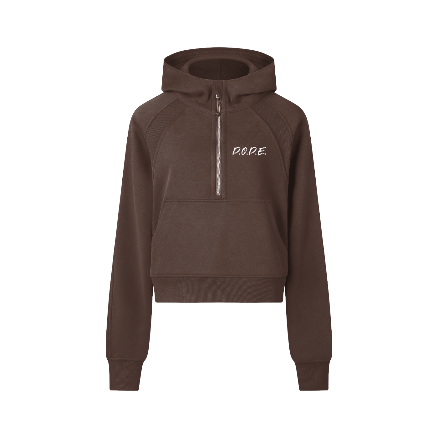 P.O.P.E. Cropped Half-Zip Hoodie