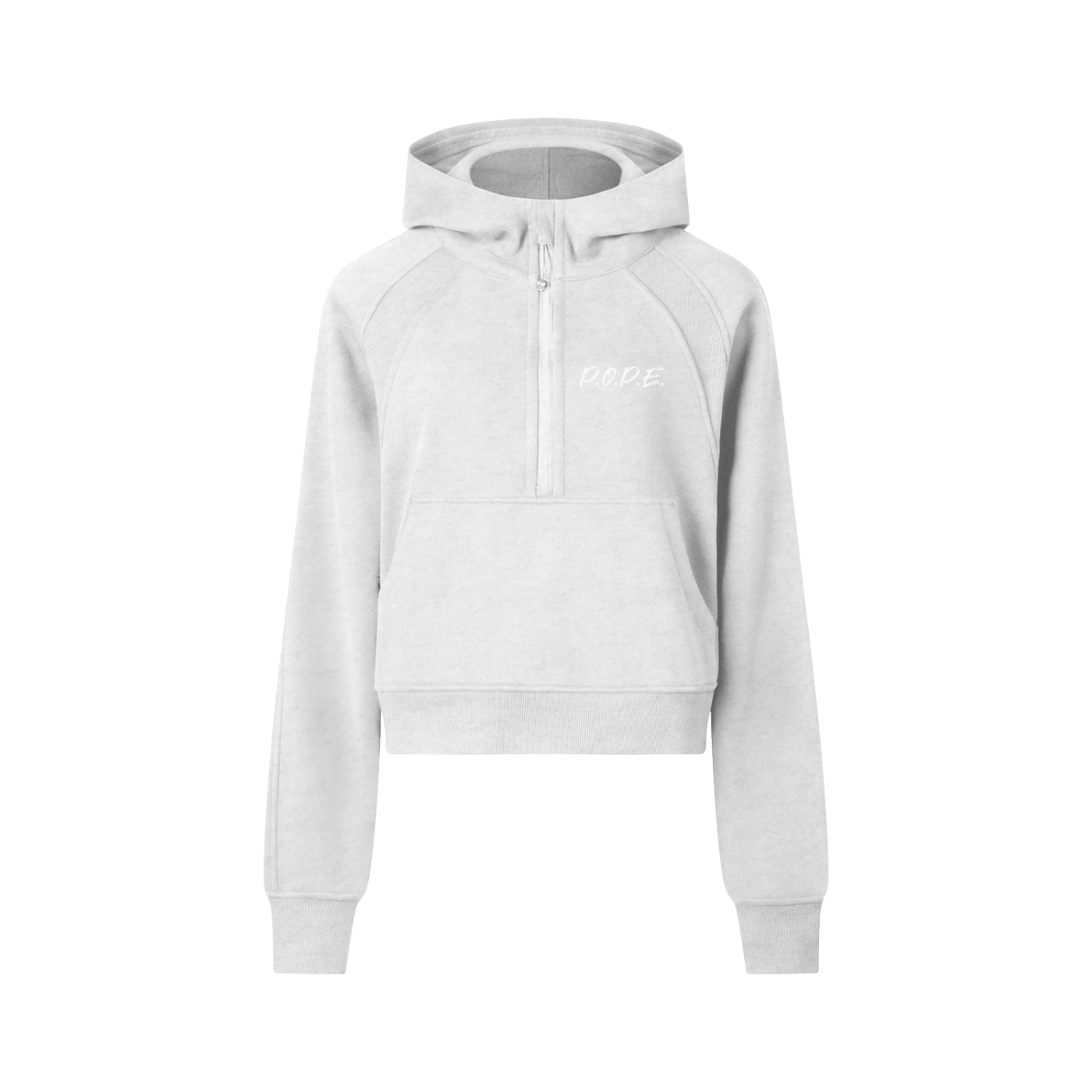 P.O.P.E. Cropped Half-Zip Hoodie